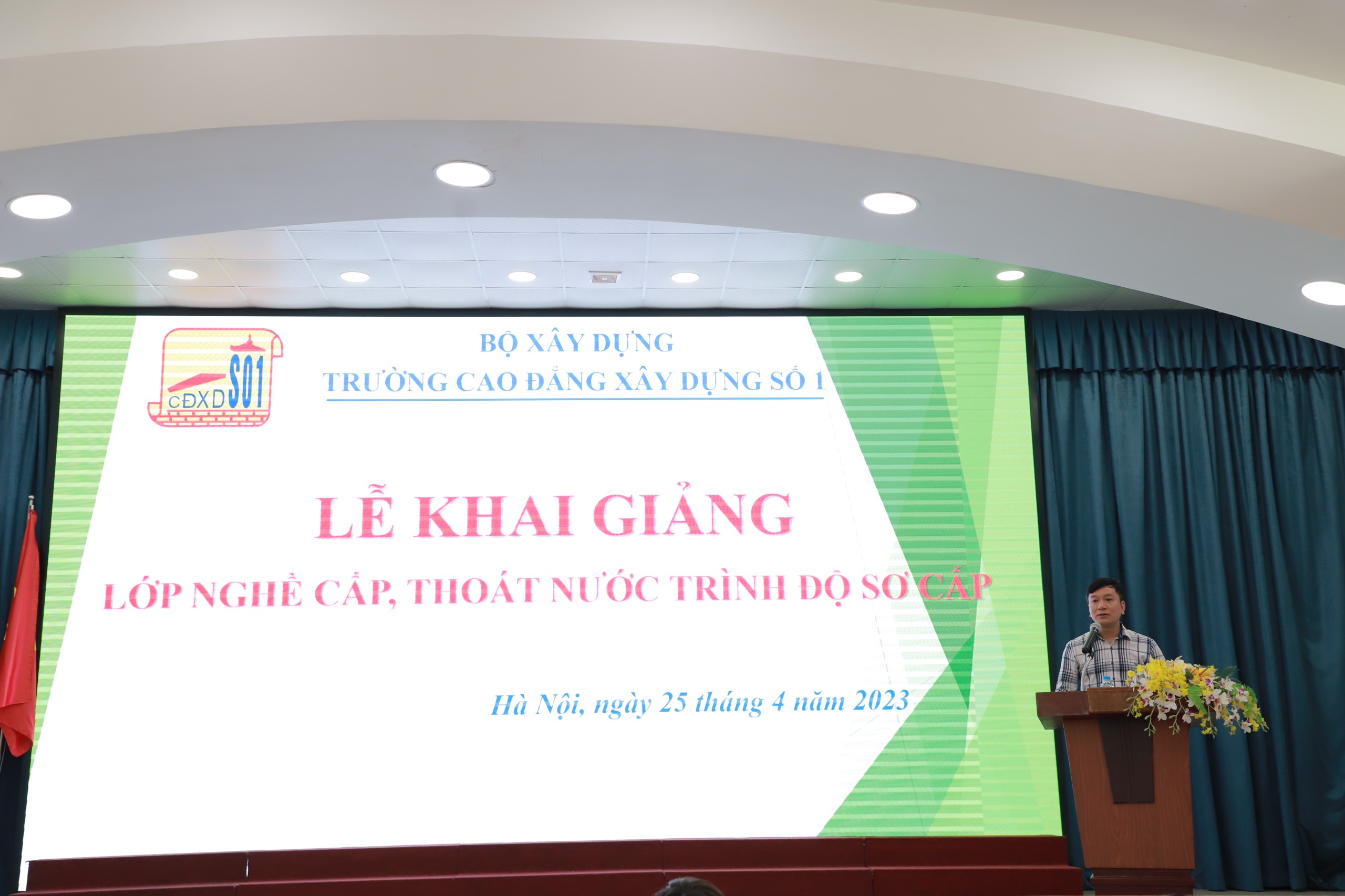 LỄ KHAI GIẢNG LỚP NGHỀ CẤP, THOÁT NƯỚC TRÌNH ĐỘ SƠ CẤP